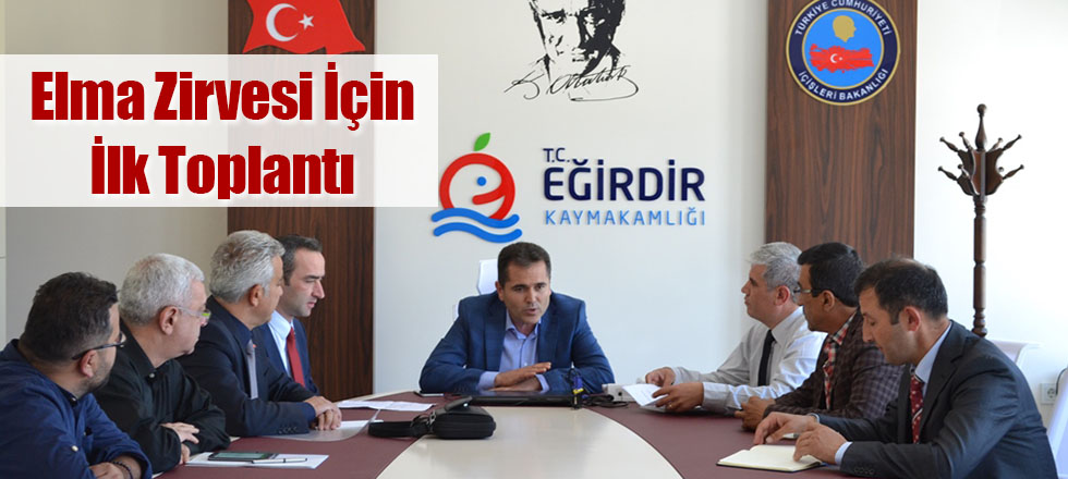 Elma Zirvesi İçin İlk Toplantı