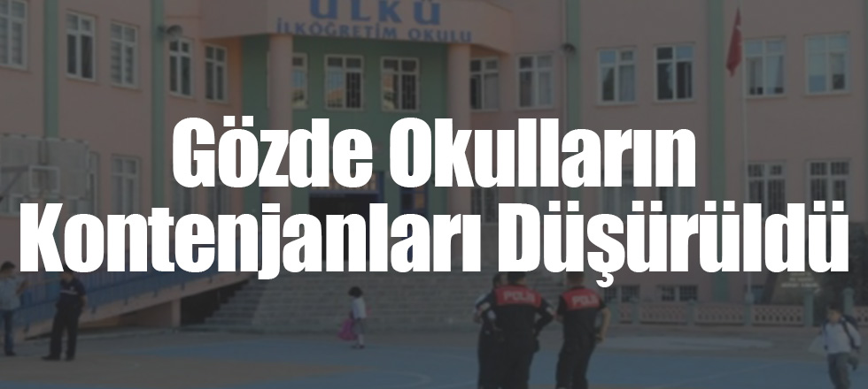 Gözde Okulların Kontenjanları Düşürüldü