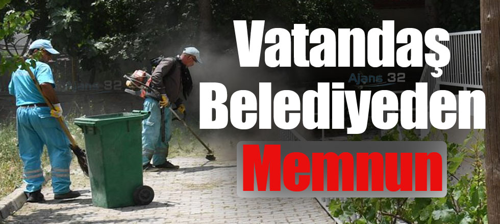 Vatandaş Belediyeden Memnun