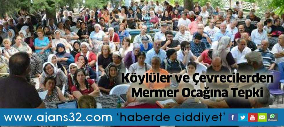 Köylüler ve Çevrecilerden Mermer Ocağına Tepki