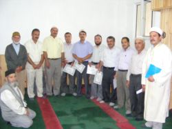 İmamlar Teşekkür Belgesiyle Ödüllendirildi