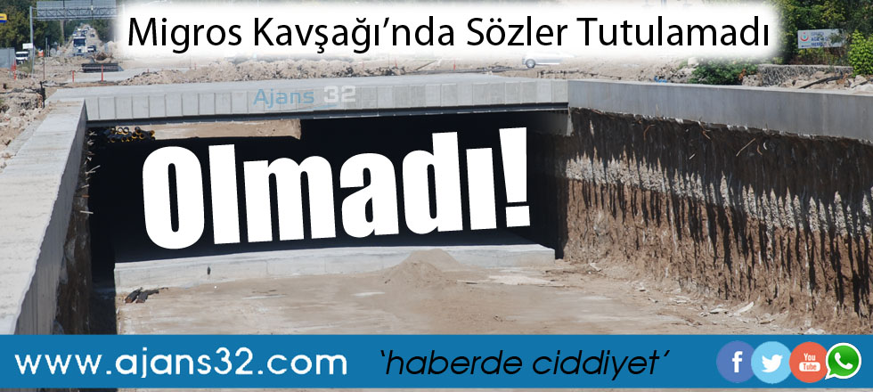 Migros Kavşağında Sözler Tututlamadı