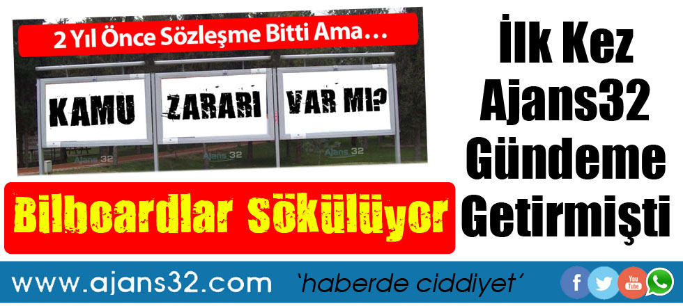 Bilboardlar Sökülüyor
