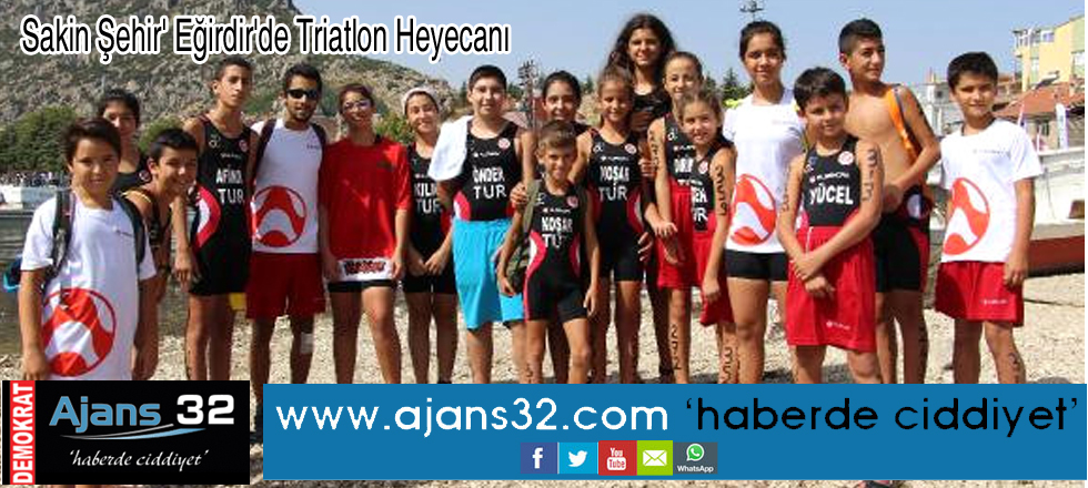 Sakin Şehir' Eğirdir'de Triatlon Heyecanı