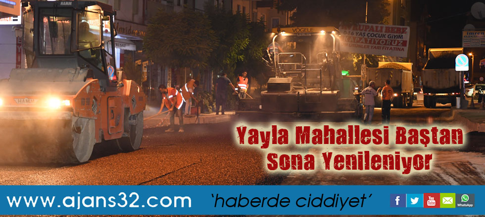 Yayla Mahallesi Baştan Sona Yenileniyor