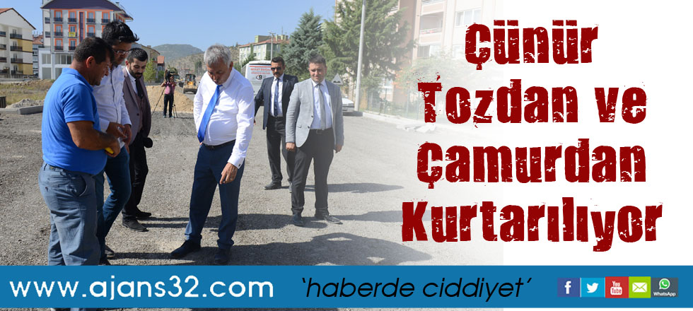 Çünür Tozdan ve Çamurdan Kurtarılıyor