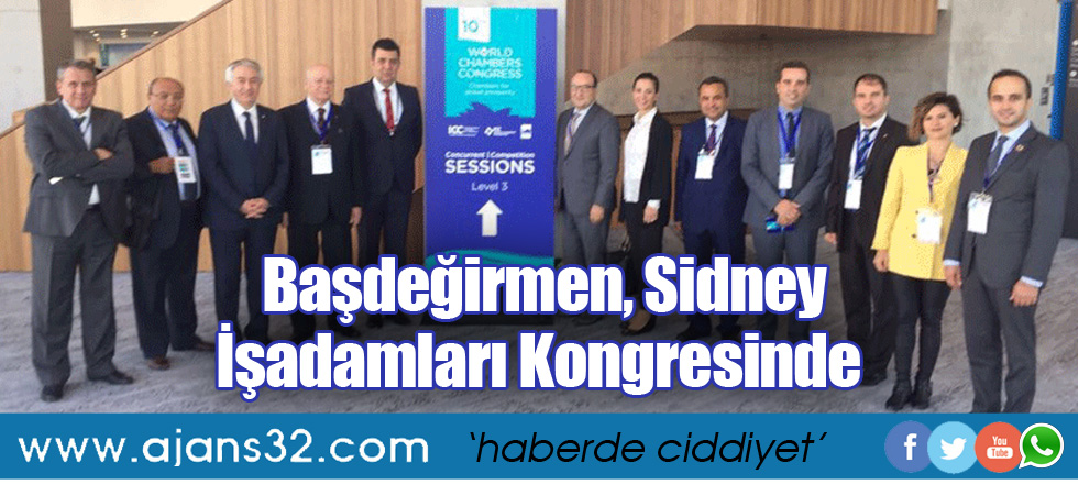 Başdeğirmen, Sidney İşadamları Kongresinde