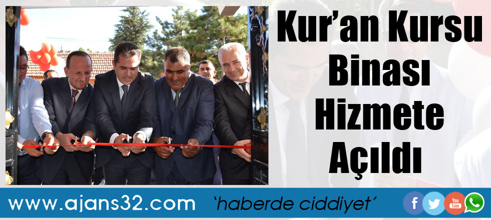 Kur'an Kursu Binası Hizmete Açıldı