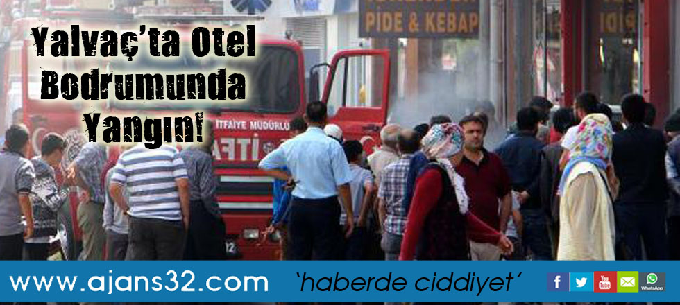 Otel Bodrumunda Yangın!