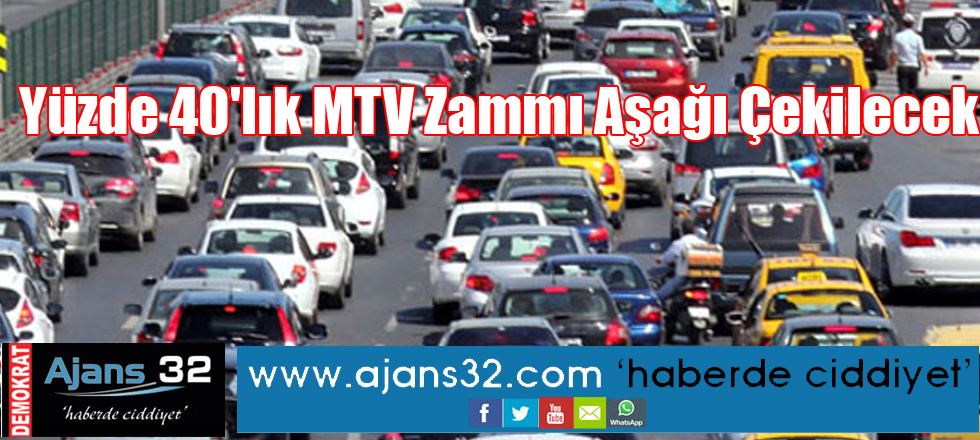 Yüzde 40'lık MTV Zammı Aşağı Çekilecek