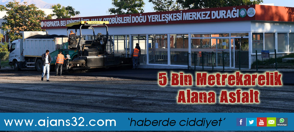 SDÜ’de 5 Bin Metrekarelik Alana Asfalt