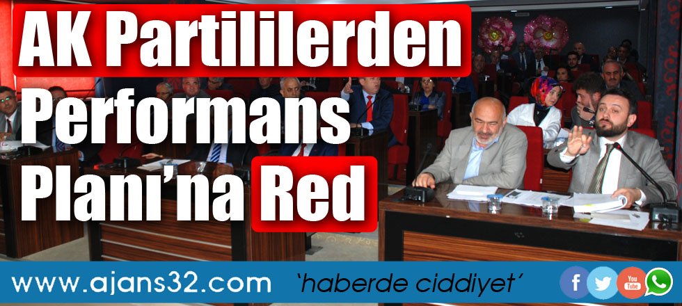 Ak Partililerden Performans Planı’na Red