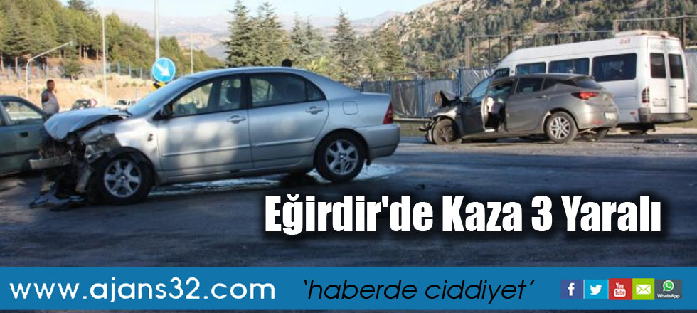 Eğirdir'de Kaza 3 Yaralı