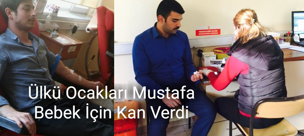 Ülkü Ocakları Mustafa Bebek İçin Kan Verdi