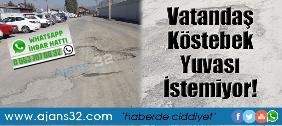 Vatandaş Köstebek Yuvası İstemiyor!