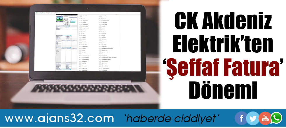 CK Akdeniz Elektrik’ten ‘Şeffaf Fatura’ Dönemi