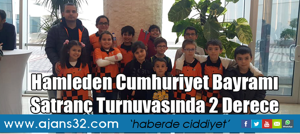 Hamleden Cumhuriyet Bayramı Satranç Turnuvasında 2 Derece