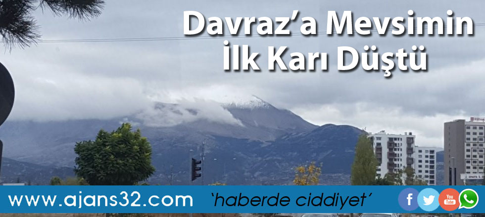 Davraz'a Mevsimin İlk Karı Düştü