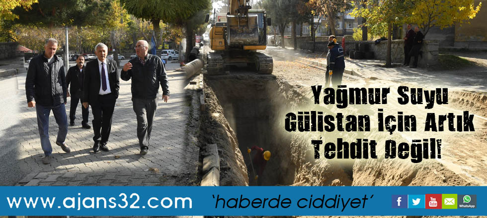 Yağmur Suyu Gülistan İçin Artık Tehdit Değil!