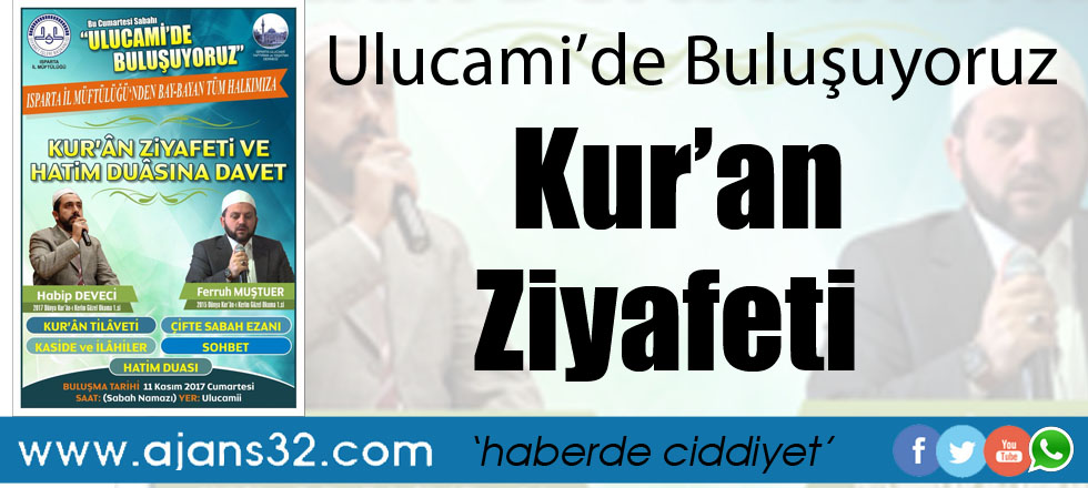 Ulucami'de Kur'an Ziyafeti