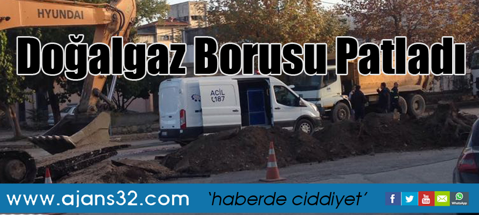 Doğalgaz Borusu Patladı
