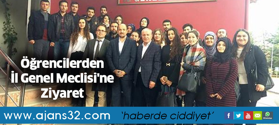 Öğrencilerden İl Genel Meclisi'ne Ziyaret
