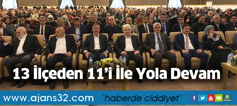 13 İlçeden 11’i İle Yola Devam