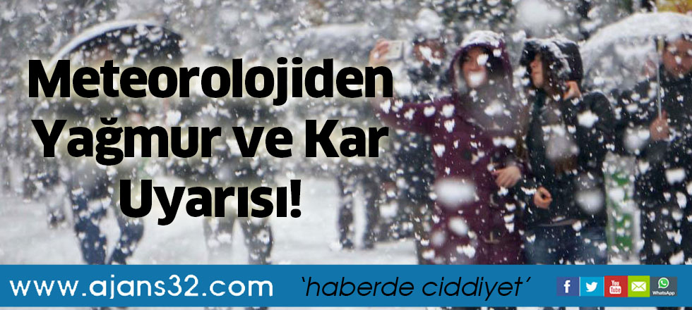 Meteorolojiden Uyarı!