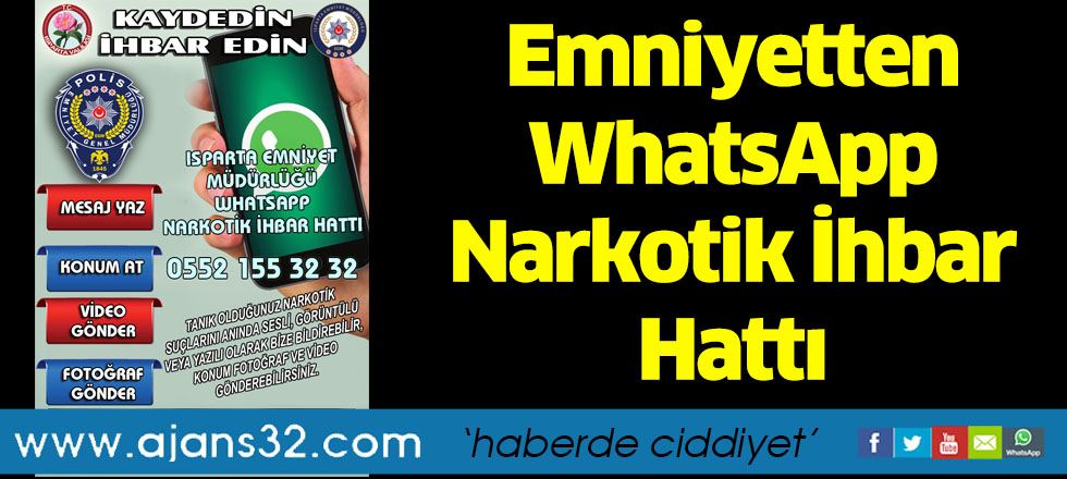 Emniyetten WhatsApp Narkotik İhbar Hattı