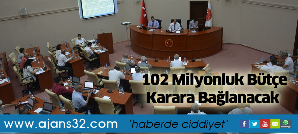 102 Milyonluk Bütçe Karara Bağlanacak