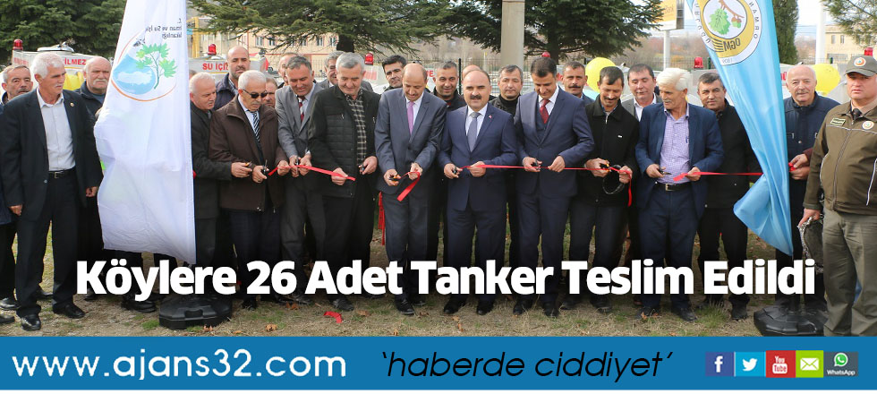 Köylere 26 Adet Tanker Teslim Edildi