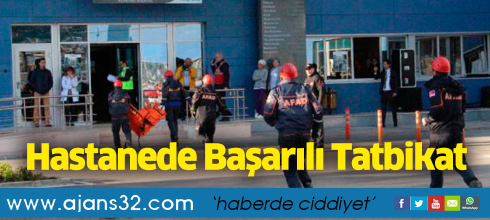Hastanede Başarılı Tatbikat
