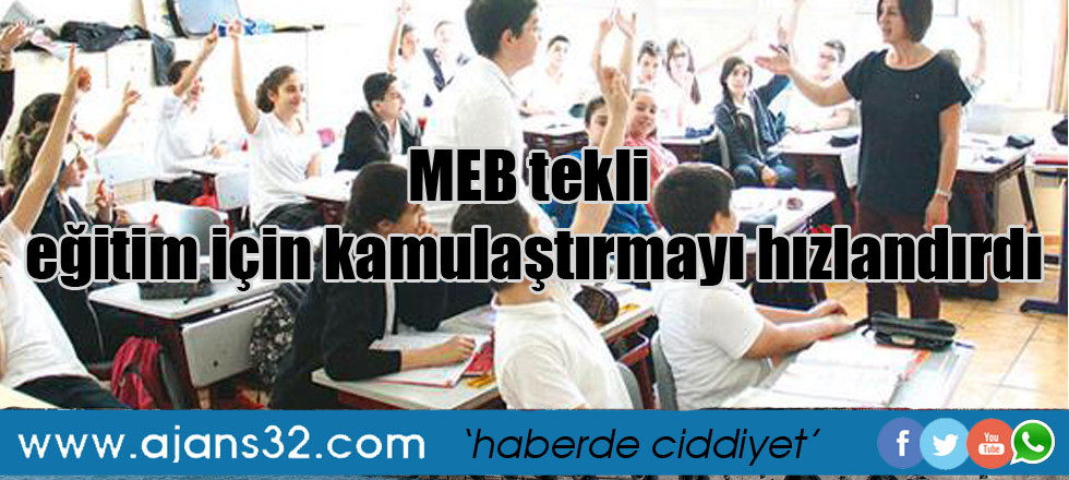 MEB tekli eğitim için kamulaştırmayı hızlandırdı