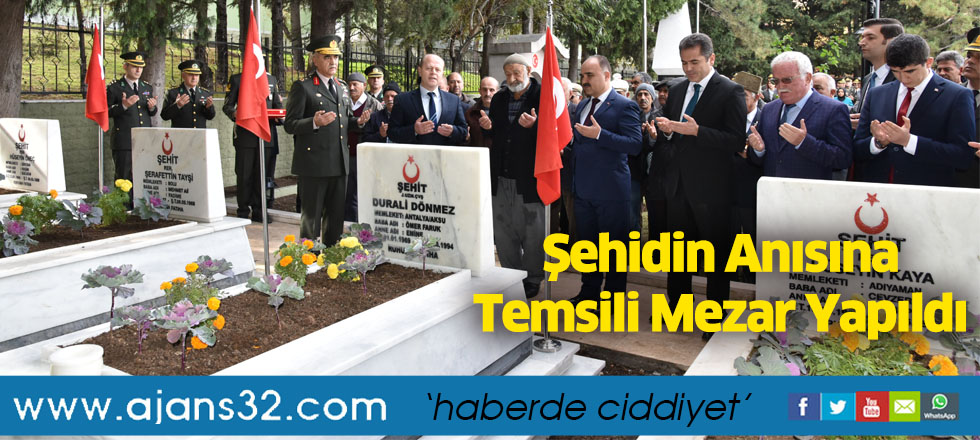 Şehidin Anısına Temsili Mezar Yapıldı