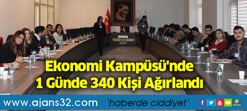Ekonomi Kampüsü'nde 1 Günde 340 Kişi Ağırlandı