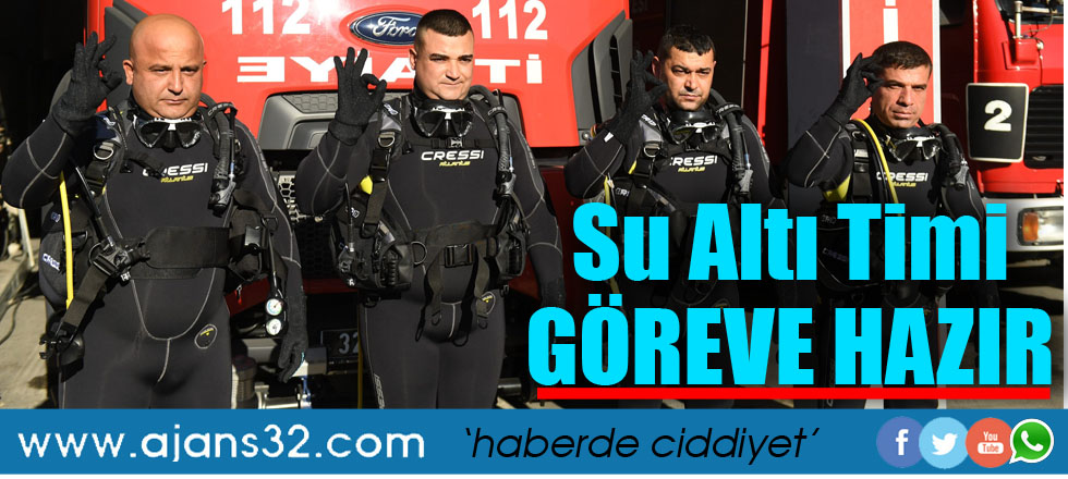 Su Altı Arama Kurtarma Timi Göreve Hazır