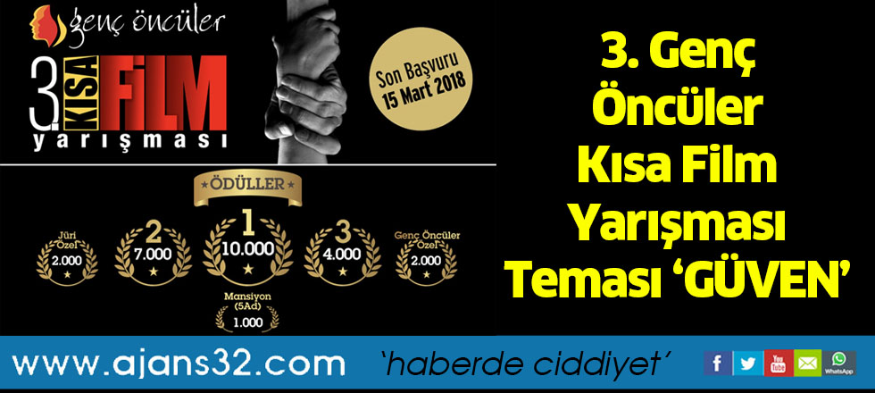 3. Genç Öncüler Kısa Film Yarışması Teması ‘GÜVEN’