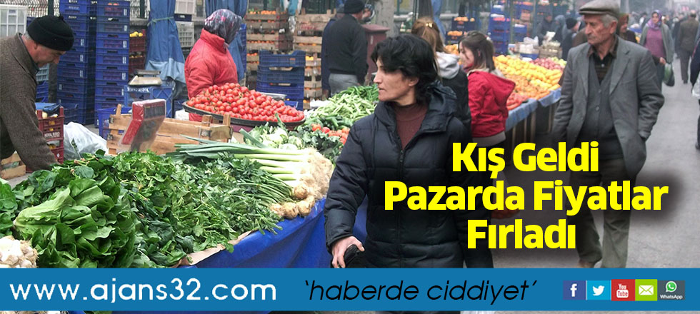 Kış Geldi Pazarda Fiyatlar Fırladı