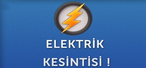 Isparta'da Cumartesi Günü Elektrik Kesintisi