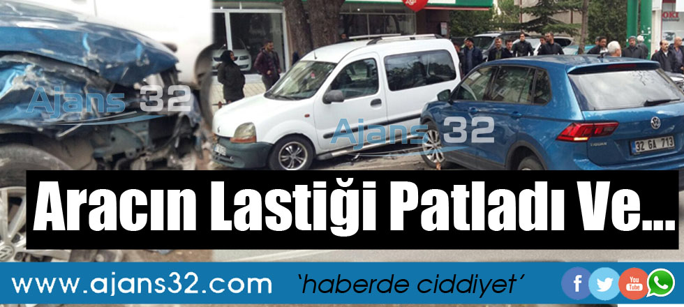 Otomobilin Lastiği Patladı Ve...