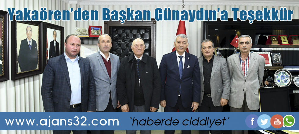 Yakaören’den Başkan Günaydın’a Teşekkür