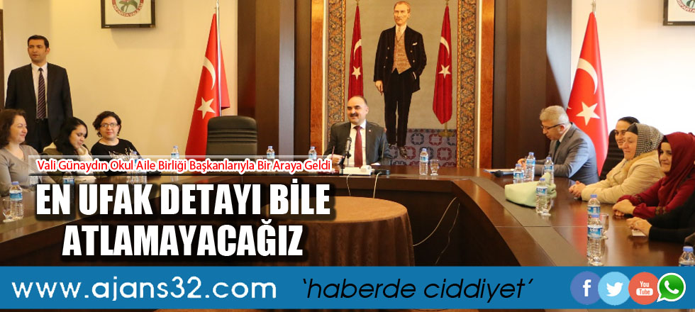 Vali Günaydın Okul Aile Birliği Başkanlarıyla Bir Araya Geldi
