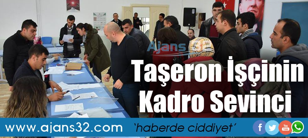 Taşeron İşçinin Kadro Sevinci