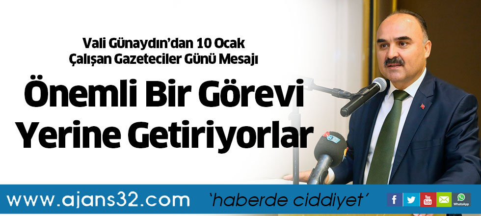 Önemli Bir Görevi Yerine Getiriyorlar