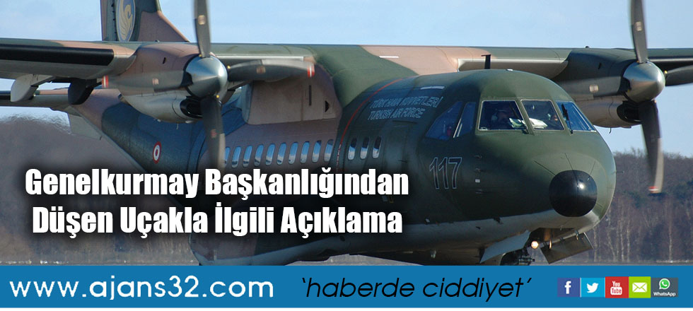 Genelkurmay Başkanlığından Düşen Uçakla İlgili Açıklama