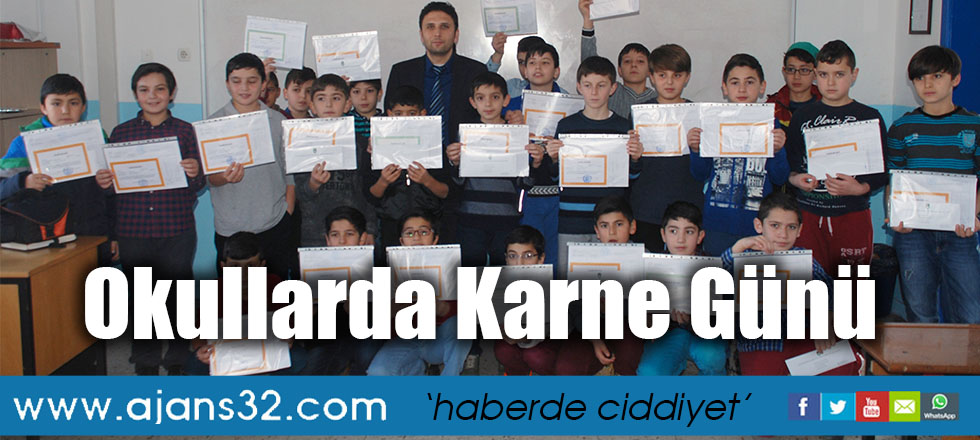 Okullarda Karne Günü