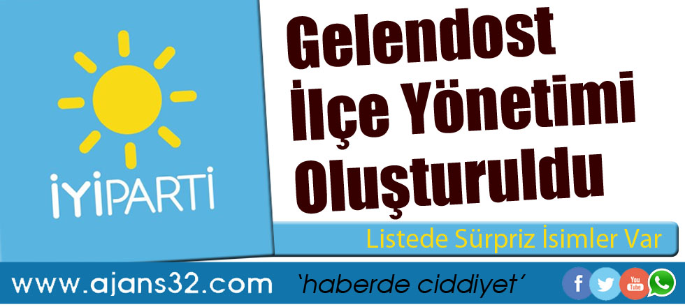 İyi Parti Gelendost İlçe Yönetimi Oluşturuldu