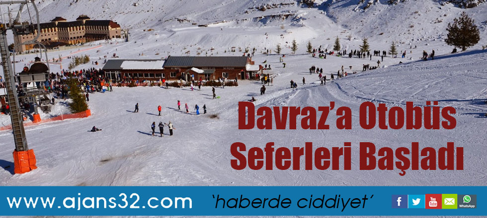 Davraz Kayak Merkezine Otobüs Seferleri Başladı