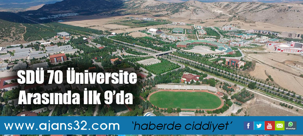 SDÜ 70 Üniversite Arasında İlk 9’da