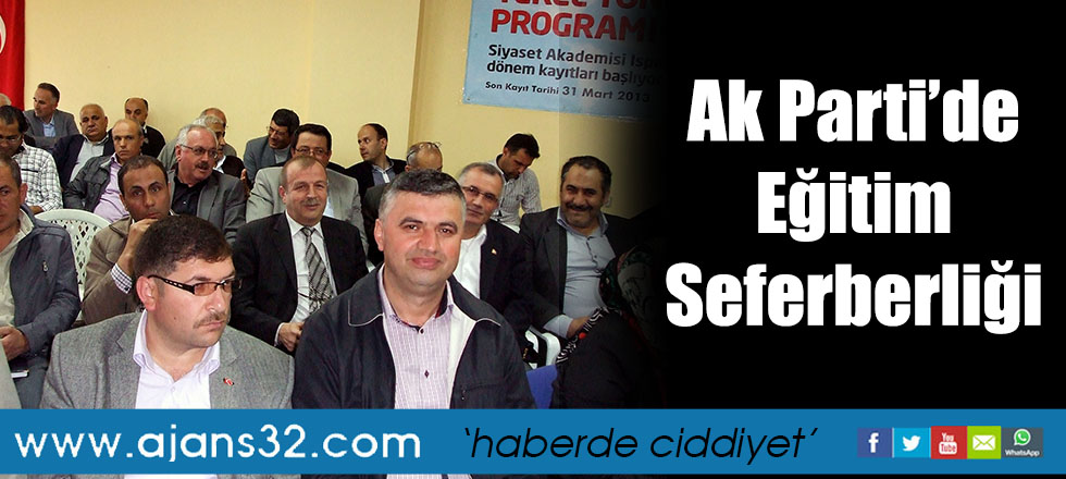 Ak Parti’de Eğitim Seferberliği